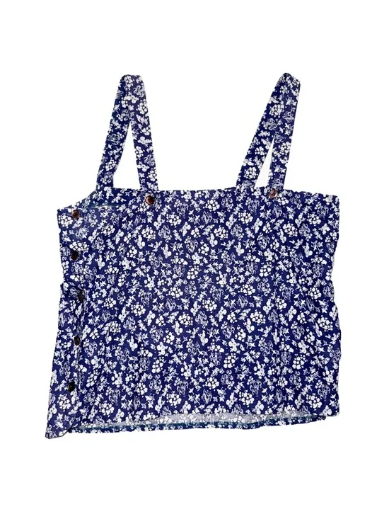 Giorgio Sant’Angelo Vintage Cotton Tank Top with Side Buttons - Picture 2 of 4